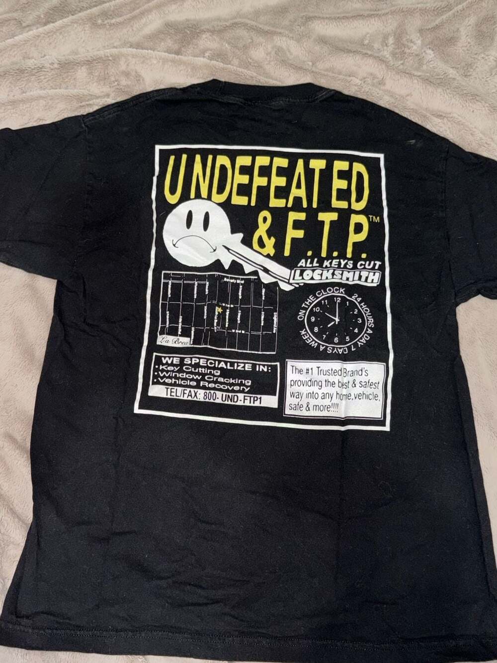 Undefeated x FTP Locksmith Key Graphic Black T-Shirt